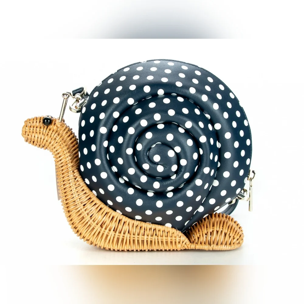 Kate Spade Navy and White Snail Crossbody Bag - Picture 1 of 5